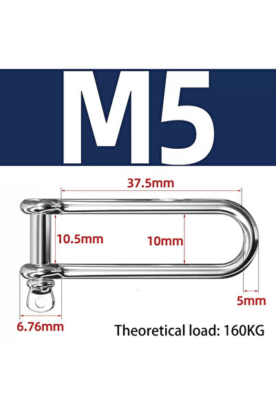 Choice مشبك تحميل طويل من الفولاذ المقاوم للصدأ M5 304 M4-M16 للسلاسل وحبل ال...