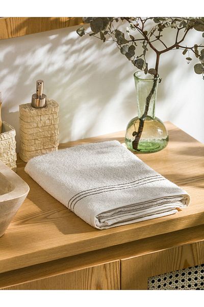 LC Waikiki LCW Ρίγα Κεντημένη Βαμβακερή Πετσέτα Μπάνιου 50x80 εκ