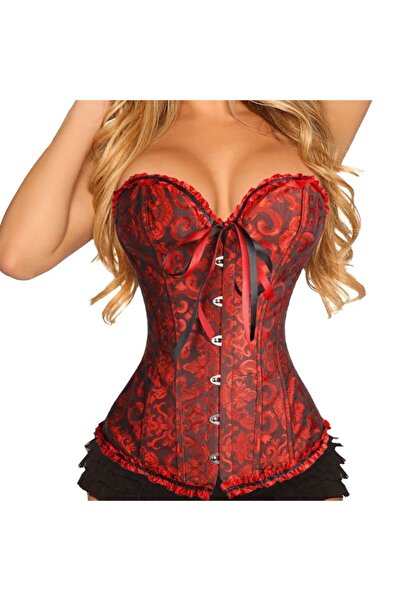 Elia Fiyonklu Straplez Victorian Vintage Gotik Korse Büstiyer