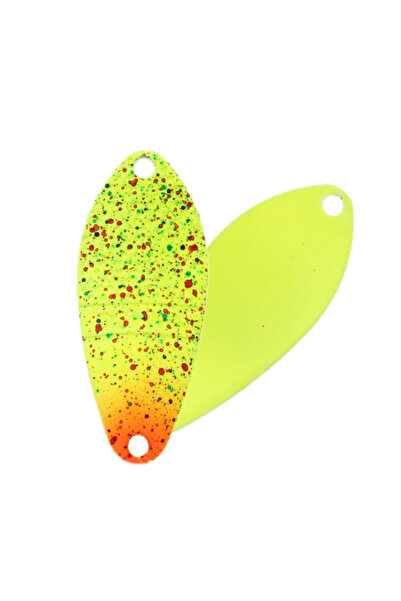 Choice ملعقة صيد ملونة 30 مم، وزنها حوالي 3 غرامات، مصنوعة من النحاس، طعم معد...