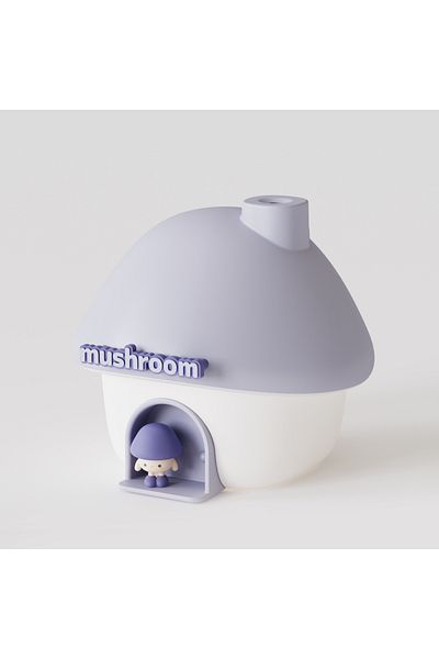 Choice Purple Cartoon Air Humidifier 300ml Mini Essential Oil Aroma Diffusers Colorful Lighting Cute Mushro