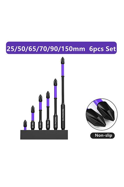Choice A D1 Anti-Slip and Shock-Proof Bits Screwdriver Bits,High Hardness Strong Magnetic