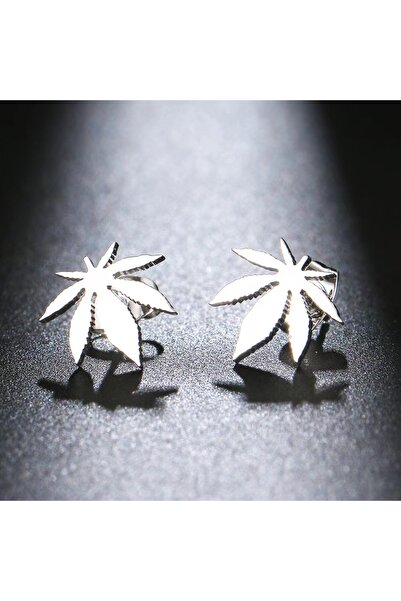 Choice AEH70177-2 أقراط مرصعة أنيقة على شكل ورقة القيقب، أقراط كلاسيكية بسيطة...