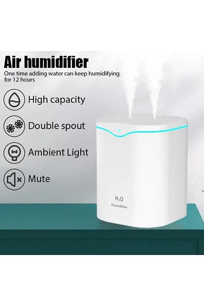 Choice 2 Holes 2l Usb Air Humidifier Mini Purifier Portable For Home Car Cool Mist Sprayer Portable Aroma D
