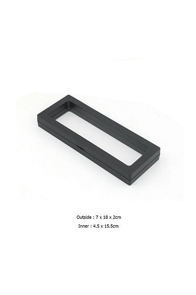 Choice Black 7x18cm Jewelry Storage Box Earring Studs Storage Box Antioxidant Pe Film Suspension Box Hand S