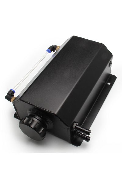 SPEEDRACING 1l-silver Universal 1l/2l Aluminum Oil Catch Can Reservoir Tank Engine Coolant Radiator Overflow Oil