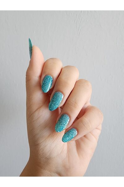 MOV Glitter Simli Oje Mavi No:10