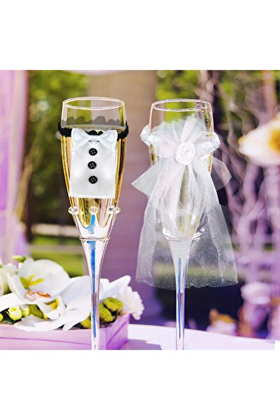 Choice زينة جديدة لطيفة لحفلات الزفاف والعروس والعريس، أكواب نبيذ وكؤوس شمبان...