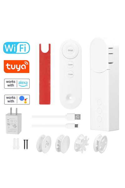 Choice Type C US Tuya WIFI Smart Electric Curtain Motor Chain Roller Blinds Pull Bead Curtain Switch System