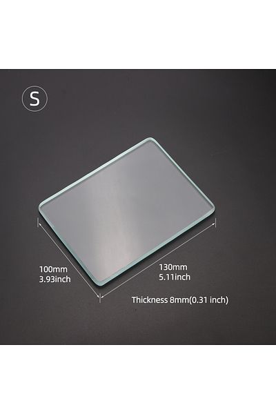 Choice Glass-S QJH Leather Burnisher Craft Tools Clear Tempered Glass Slicker for Burnishing Polishing Boar