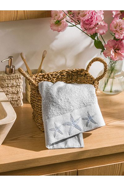 LC Waikiki Lcw Star Embroidered Cotton Face Towel 50X80 cm