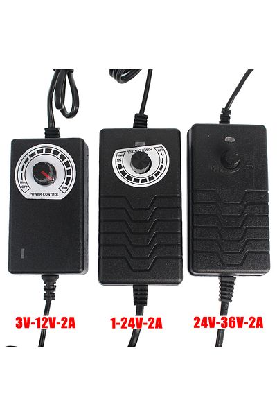 YTDMEN EU Plug 24V-36V 2A Adjustable Power Supply Converter DC 3V 5V 9V 12V 24V 36V 2A 220V EU To 3 9 12 24