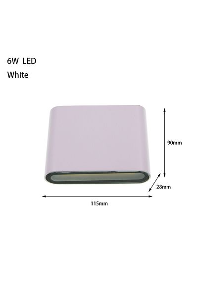 Feiyunlux 6w White Warm White 6w 12w 24w Led Outdoor Waterproof Wall Lamp Bedroom Living Room Balcony Wall Li