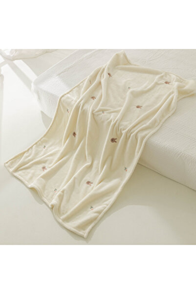 Choice بطانية أطفال صوفية بنقشة زهور التوليب على شكل أرنب مقاس 90×125 سم، منا...