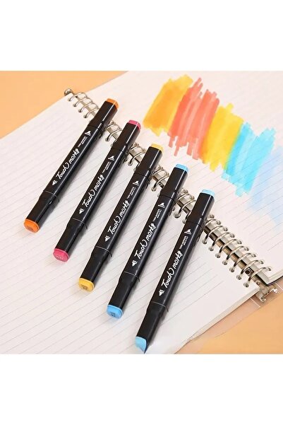 BEYZANA 80 Adet Çift Taraflı Profesyonel Marker Boya Kelem Seti(STANTLI)