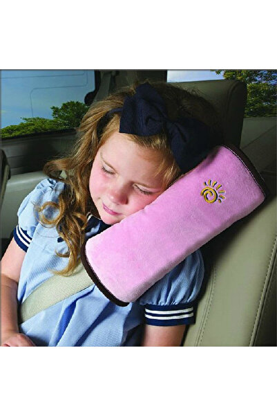 Choice وسادة أطفال عالمية وردية اللون لحماية حزام مقعد السيارة وموضع النوم وو...
