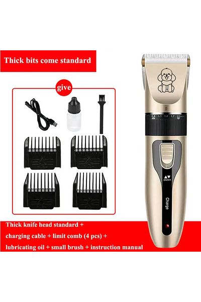 Choice BROWN Portable Pet Hair Remover Chipper Grooming Electric Waterproof Shaver Multi-Functional Cat Dog