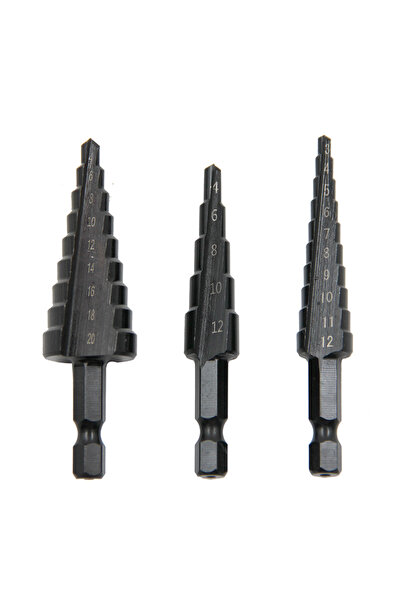 Choice1 Hexagonal Small 3PC set Hexagonal shank straight groove black step dr...