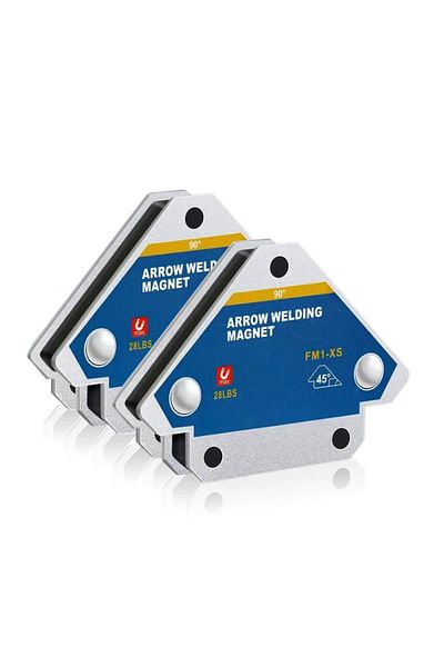 Choice 2PCS Hot 12.5KG Magnetic Welding Holders Angle Solder Arrow Magnet Weld Fixer Positioner Ferrite ...