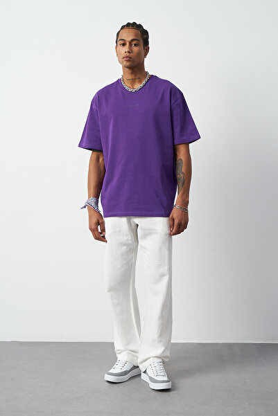 Mesfeno Т-shirt з велосипедним коміром Boxy Fit з попереднім принтом