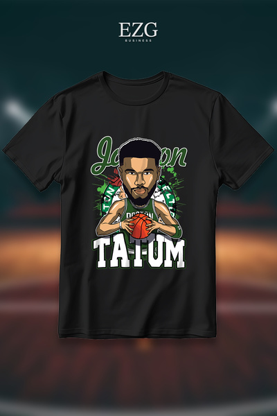 EZG Business Tricou supradimensionat unisex din bumbac, cu imprimeu Jayson Ta...