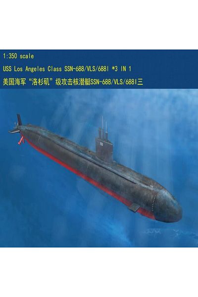 Choice HobbyBoss 83530 1/350 USS Los Angeles Class SSN-688/VLS/688I (3 in 1) Submarine-Scale Model Kit