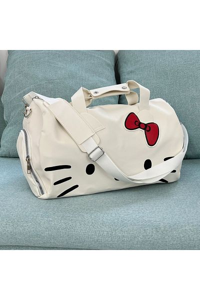 Choice 40x28x15CM White Hello Kitty One Shoulder Crossbody Bag Large Capacity Tote Bag Handheld Student Fem
