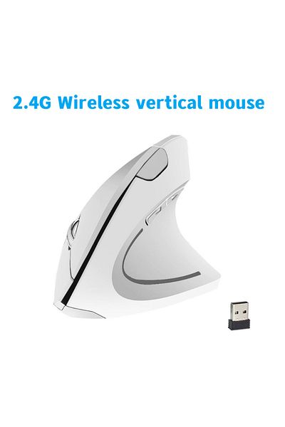 DUTRIEUX White Popular New Style Right Hand White Fifth Generation Wireless Vertical Mouse