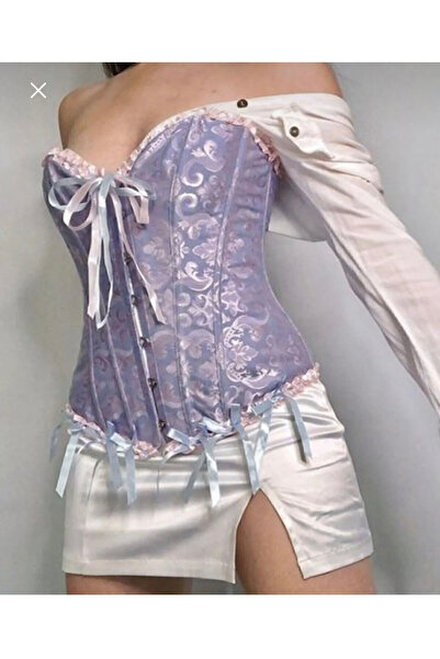 Elia Fiyonklu Straplez Victorian Vintage Gotik Korse Büstiyer