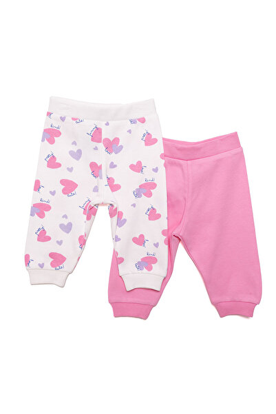 ebebek Hello Baby HelloBaby Basic Kız Kalp Desenli 2li Patiksiz Alt Kız Bebek