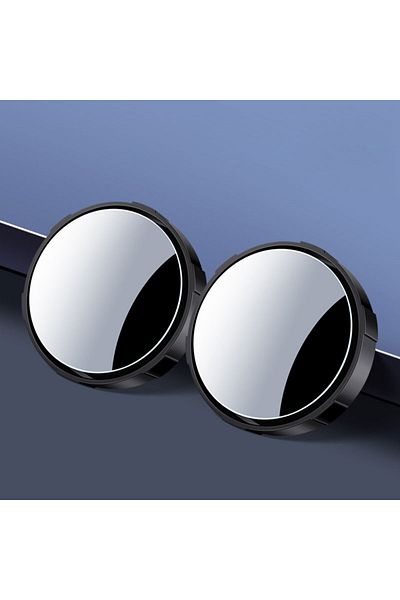 Choice black 360 Degree Car Blind Spot Rear View Mirror Wide Angle Adjustable Small Round Mirror Car Revers