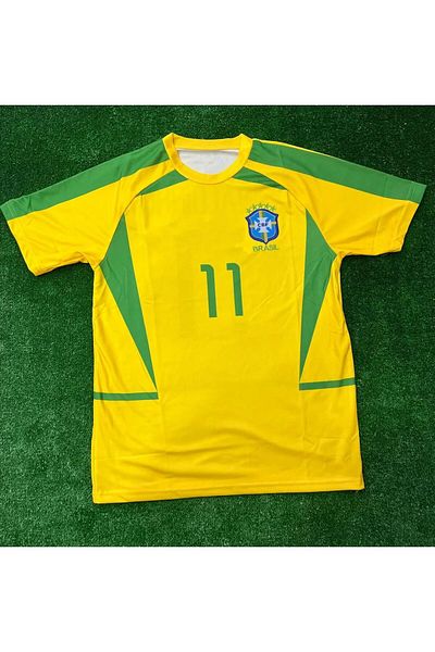 Legent Lady Ronaldinho Retro Brazil Jersey Legend No: 11