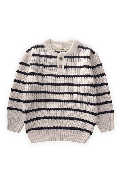 Cigit Textured Knitwear Sweater Ecru 2-6 Years Old