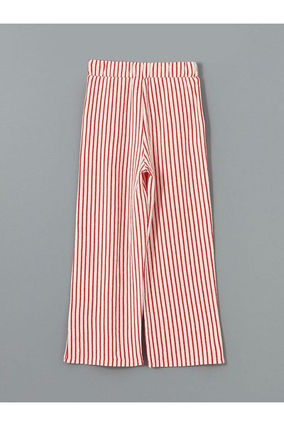 LC Waikiki Lcw Striped Girls' Sweatpants with Elastic Waist