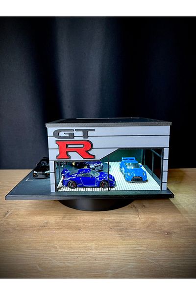 Figure Mood 1/64 Gtr Nissan Showroom Diecast Diorama Vehicles Not Included