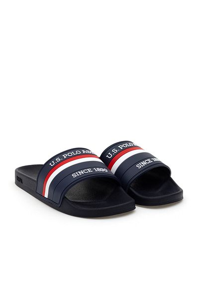 U.S. Polo Assn. النعال الرجالية باللون الأزرق الداكن 50305431 -VR033