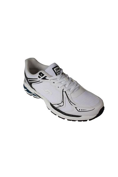 Jump Men's Black White Gray Mesh Memory Thick Sole Running Walking Sports Shoes