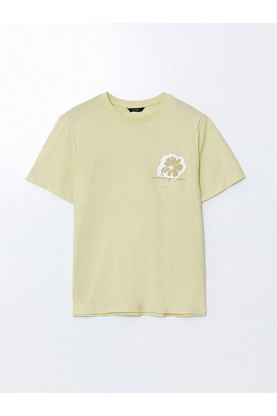 LC Waikiki Crew Neck Short Sleeve Printed Combed Cotton Men's T-Shirt