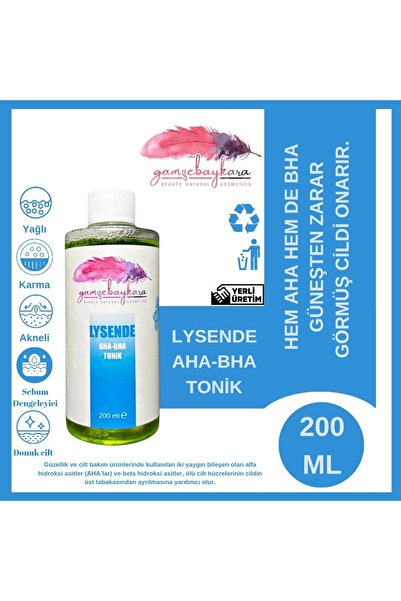 gamzebaykarabeauty Lysende Aha Bha Tonik 200 ml - Cilt Yenileyici, Gözenek Sı...