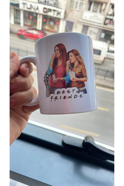 HobiShop Yalan Dünya Best Friends Tülay Zerrin Yeşil Kupa