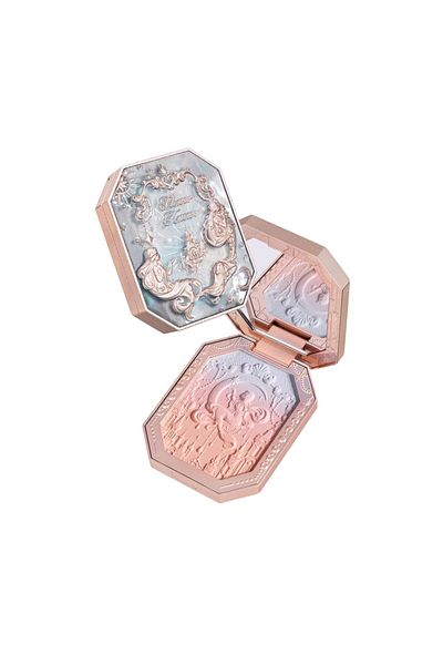 Flower Knows Moonlight Mermaid Series Embossed Pattern Gradient Blush, 5g (02 Moonlight Dawn)