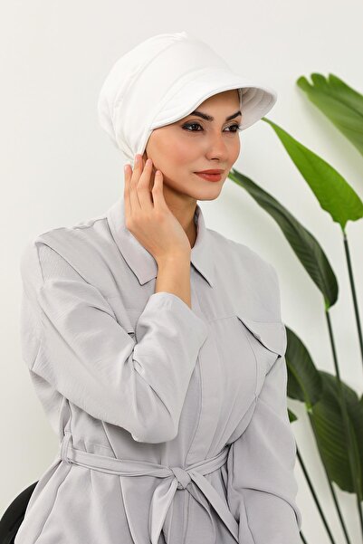 Aisha's Design Καπέλο Aerobin με προσωπίδα, B-73A, Εκρού