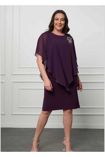 Paşalı Chiffon Dress