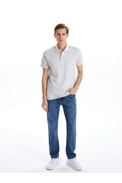 LC Waikiki New Season Polo Neck Short Sleeve Pique Men's T-Shirt - S52213Z8
