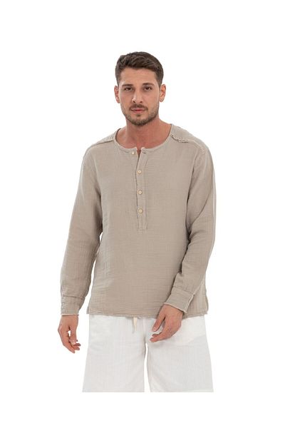 Store Men's 100% Cotton Shirt - Comfortable and Stylish Design, Suitable for All Seasons