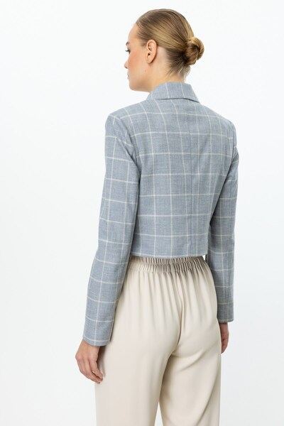 Ekol Плед у клітинку індиго Tシャツ 04030