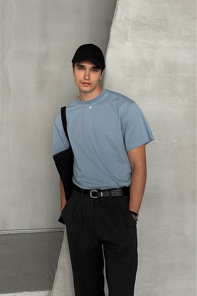 HYMAN Ανδρικό μπλουζάκι Basic Oversize 100% βαμβάκι