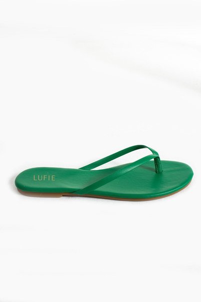 Lufie Style Women's Flip Flops Green