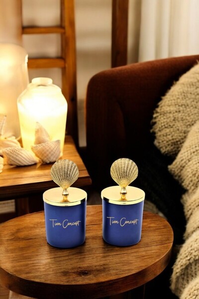 Tiem Concept Dekoratif Özel Tasarım Gold Deniz Kabuğu Tepelikli Okyanus Kokul...