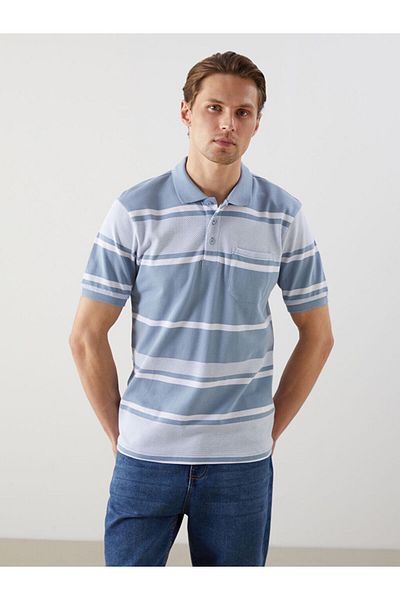 LC Waikiki Polo Neck Striped Men's T-Shirt